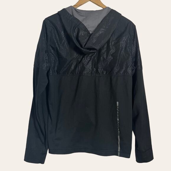 Under Armour All Season Gear Loose Fit Black Snakeskin Hooded Jacket Mens Size S - Picture 5 of 6